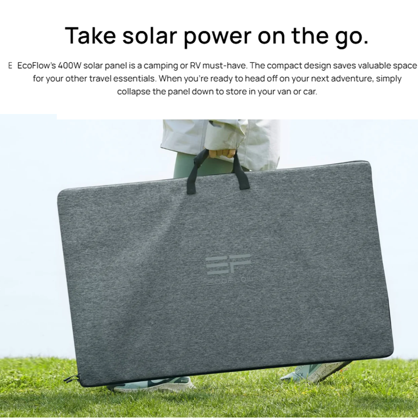 EcoFlow 400W Portable Solar Panel